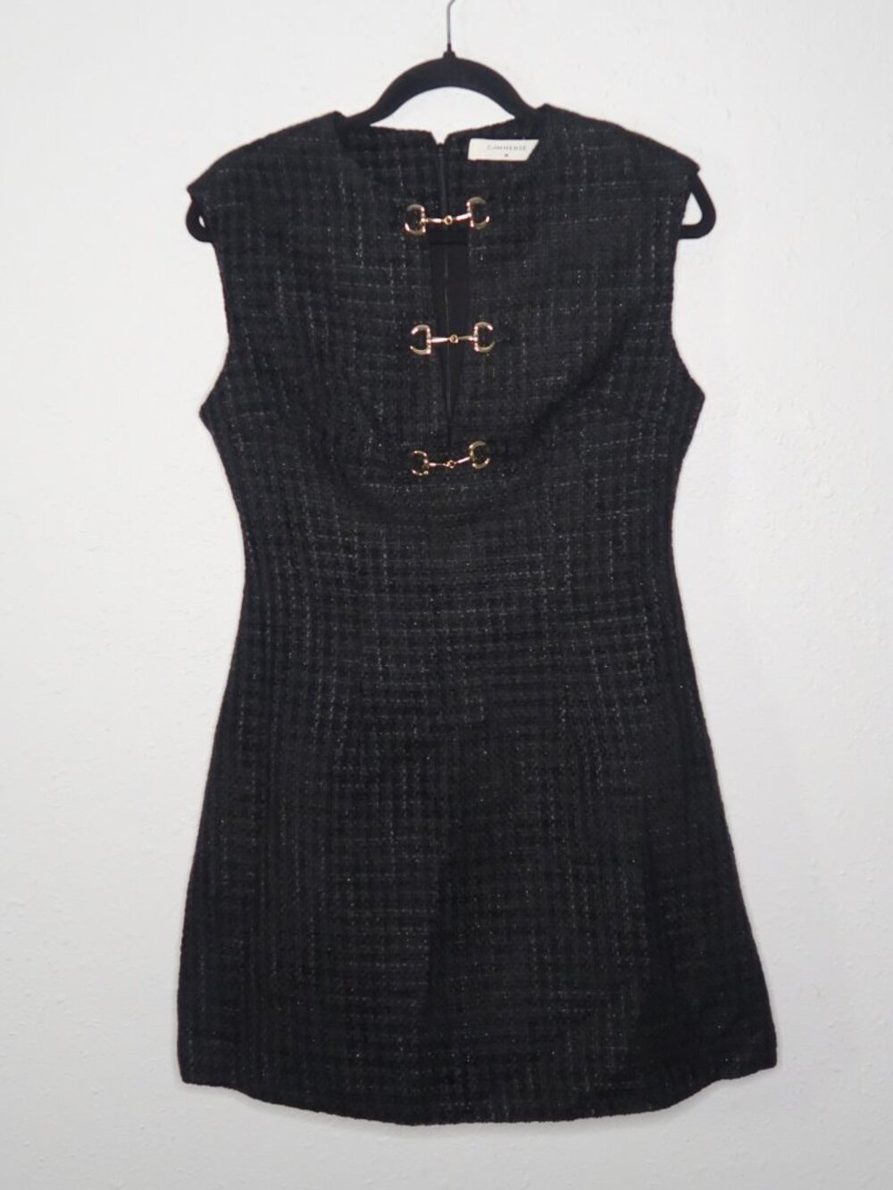 Commense Black Midi Dress